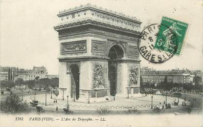 / CPA FRANCE 75008 "Paris, l'Arc de Triomphe"