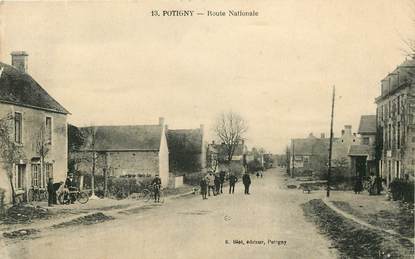 CPA FRANCE 14 "Potigny, route nationale"