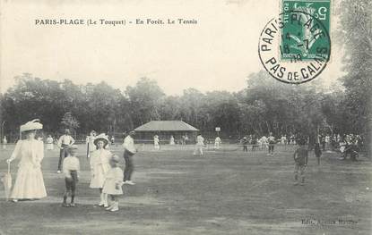 / CPA FRANCE 62 "Paris Plage, le Touquet, le tennis"