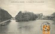 51 Marne / CPA FRANCE 51 "Chalons sur Marne, le canal et la Cathédrale"