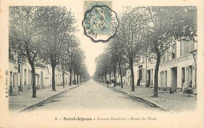 CPA FRANCE 18 "Saint Aignan" / CACHET AMBULANT Vierzon à Tours