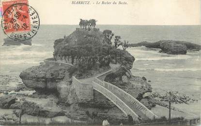 / CPA FRANCE 64 "Biarritz, le rocher du Basta"