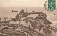 64 PyrÉnÉe Atlantique / CPA FRANCE 64 "Biarritz, vue panoramique du rocher de la vierge"