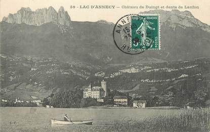 / CPA FRANCE 74 "Lac d'Annecy, château de Duingt"