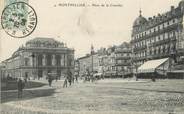 34 Herault / CPA FRANCE 34 "Montpellier, place de la Comédie "