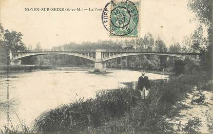 CPA FRANCE 77 "Noyen sur Seine" / CACHET AMBULANT Beaufort à Paris