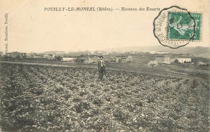 CPA FRANCE 69 "Pouilly le Monial, Hameau des Essarts" / CACHET AMBULANT Le Bois d'Oingt à Villefranche sur Saone