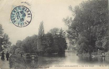 / CPA FRANCE 94 "Nogent sur Marne, Ile des Loups"