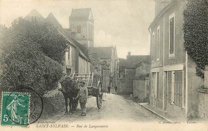 CPA FRANCE 14 "Saint Sylvain, rue de Langannerie"