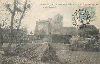 / CPA FRANCE 24 "Château de Beynac" / CACHET PERLE