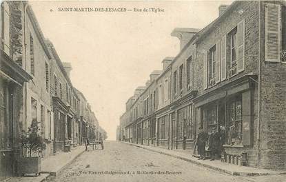 CPA FRANCE 14 "Saint Martin des Besaces, rue de l'Eglise"