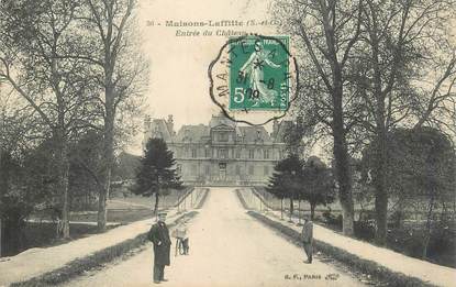 CPA FRANCE 78 "Maisons Laffitte, le Chateau" / CACHET AMBULANT Mantes à Paris