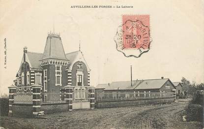 CPA FRANCE 08 "Auvillers les Forges / CACHET AMBULANT Hirson à Charleville