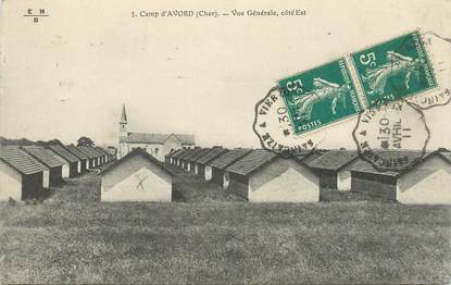 CPA FRANCE 18 "Camp d'Avord" / CACHET AMBULANT Saincaize à Vierzon