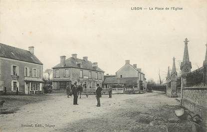 CPA FRANCE 14 "La Place de l'Eglise"