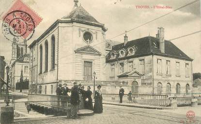 CPA FRANCE 10 "Troyes, Hotel Dieu" / CACHET AMBULANT Paris à Troyes