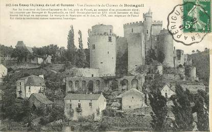 CPA FRANCE 47 "Chateau de Bonaguil" / CACHET AMBULANT Agen à Périgueux