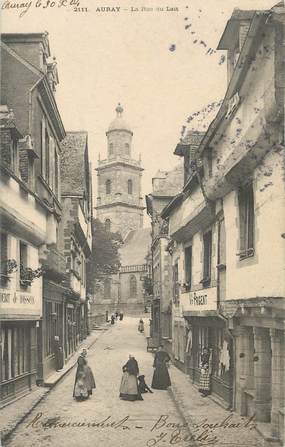 / CPA FRANCE 56 "Auray, la rue du lait "