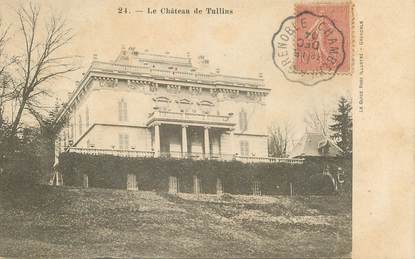 CPA FRANCE 38 "Le Chateau de Tullins" / CACHET AMBULANT Chambéry à Grenoble
