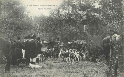 / CPA FRANCE 44 "Chasse dans la Forêt du Gavre" / CHASSE A COURRE