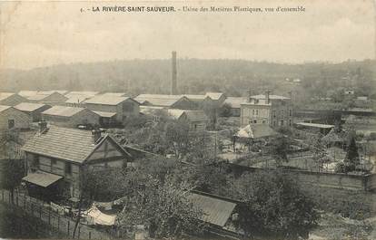 CPA FRANCE 14 "La Rivière Saint Sauveur, Usine des Matières Plastiques"