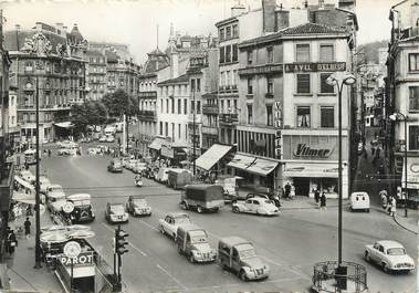 / CPSM FRANCE 42 "Saint Etienne, place du peuple et av de la Libération"