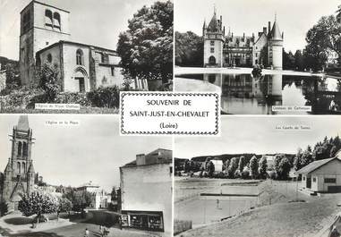 / CPSM FRANCE 42 "Souvenir de Saint Just en Chevalet"