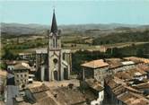 42 Loire / CPSM FRANCE 42 "Saint Martin Lestra, vue générale aérienne, l'église"