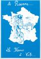 42 Loire / CPSM FRANCE 42 "Roanne, la France à Vélo" / CYCLISME
