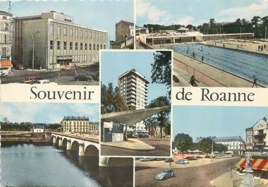 / CPSM FRANCE 42 "Souvenir de Roanne"