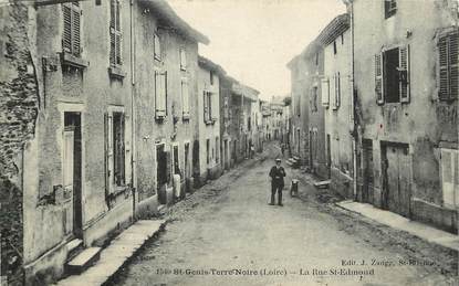 CPA FRANCE 42 "Saint Genis Terre Noire, Rue Saint Edmond"