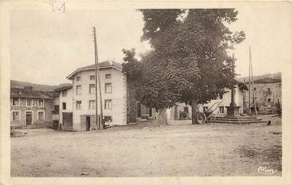 CPA FRANCE 42 "Saint Just en Bas, place de l'Eglise"