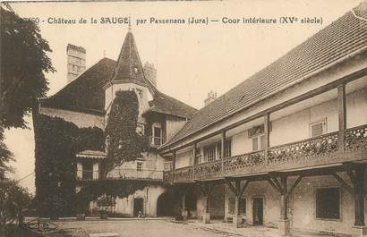 / CPA FRANCE 39 "Château de la Sauge par Passenans, cours Intérieure"