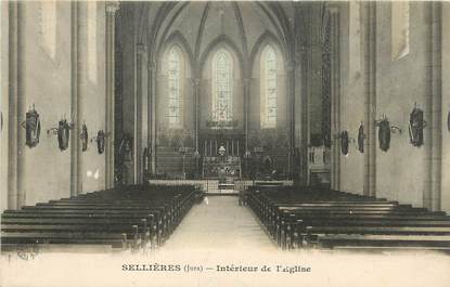 / CPA FRANCE 39 "Sellières, intérieur de l'église"