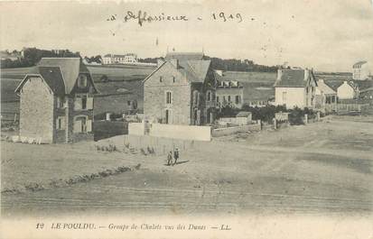 / CPA FRANCE 29 "Le Pouldu, groupe de chalets vus des dunes"