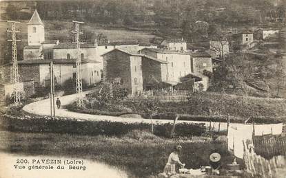 CPA FRANCE 42 "Pavézin, vue générale du bourg"