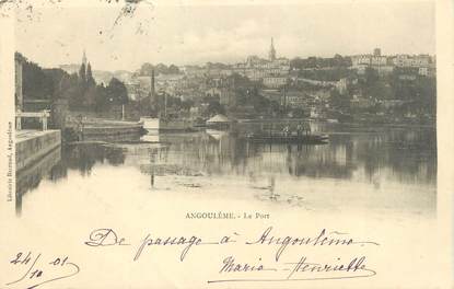 / CPA FRANCE 16 "Angoulême, le port"