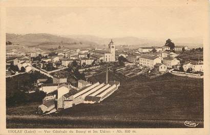 CPA FRANCE 42 "Violay, vue générale du bourg et des usines"