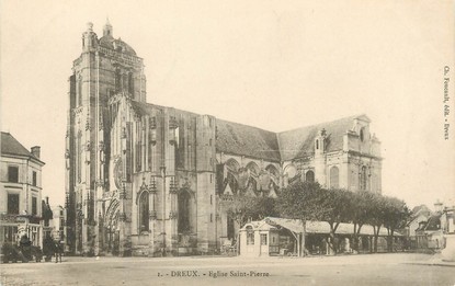 / CPA FRANCE 28 "Dreux, église Saint Pierre"