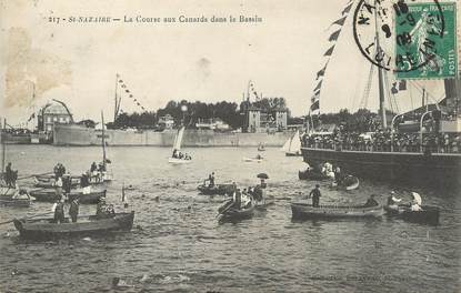 / CPA FRANCE 44 "Saint Nazaire, la course aux canards dans le bassin"