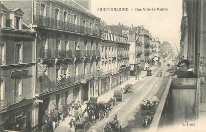 / CPA FRANCE 44 "Saint Nazaire rue ville ès Martin"