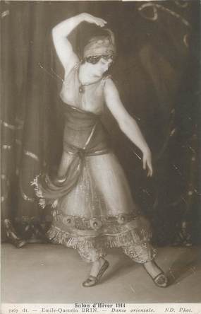 / CPA NU / SALON D'HIVER 1914, nr 7167 dt "Emile Quentin Brin, Danse Orientale"