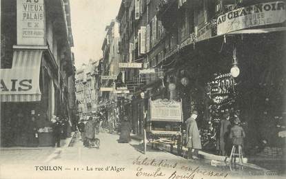 / CPA FRANCE 83 "Toulon, la rue d'Alger"