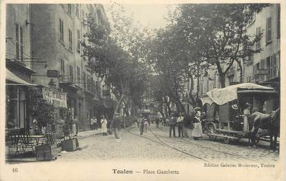 / CPA FRANCE 83 "Toulon, place Gambetta "