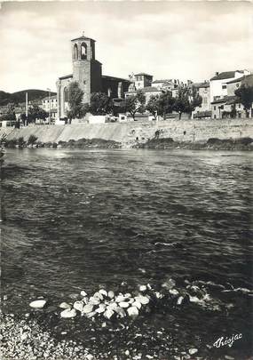 / CPSM FRANCE 43 "Langeac, l'église et l'Allier"