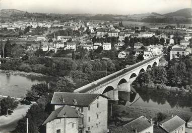 / CPSM FRANCE 43 "Retournac, vue générale et pont sur la Loire"