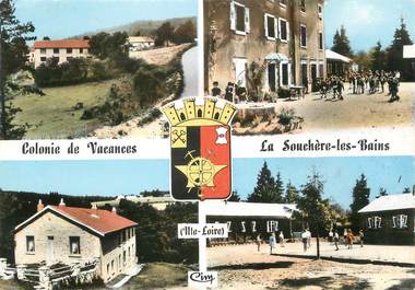 / CPSM FRANCE 43 "La Souchère Les Bains, colonie de vacances"