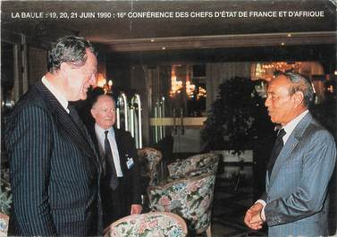 / CPSM FRANCE 44 "La Baule, 1990, conférence des chefs d'Etat de France et d'Afrique"