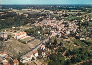 / CPSM FRANCE 44 "Le Cellier, vue générale aérienne"