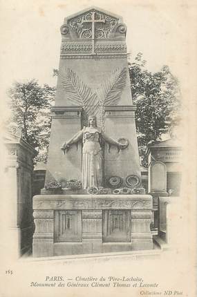 / CPA FRANCE 75020 "Paris, cimetière du Père Lachaise"